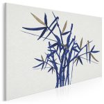 obraz z motywem bambusa - styl japandi hybryda kultur w minimalistycznym wydaniu