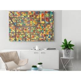 Szkiełko i oko - nowoczesny obraz na płótnie - 120x80 cm Szkiełko i oko - nowoczesny obraz na płótnie - 120x80 cm