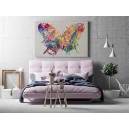 Motylarium - nowoczesny obraz na płótnie - 120x80 cm
