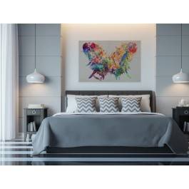 Motylarium - nowoczesny obraz na płótnie - 120x80 cm