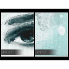 Dusza z antracytu - nowoczesny obraz na płótnie - 120x80 cm