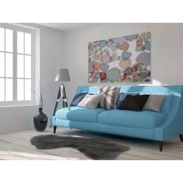 Kamienie milowe - nowoczesny obraz na płótnie - 120x80 cm