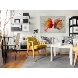 Kolory miłości - nowoczesny obraz na płótnie - 120x80 cm