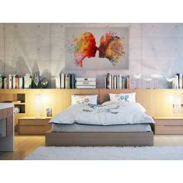 Kolory miłości - nowoczesny obraz na płótnie - 120x80 cm