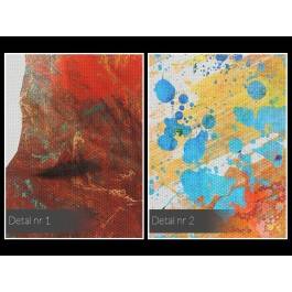 Kolory miłości - nowoczesny obraz na płótnie - 120x80 cm