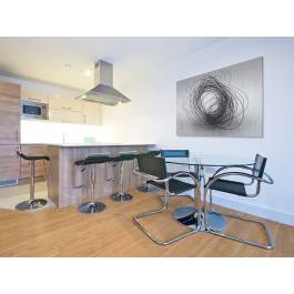 Cząstki splątane - nowoczesny obraz do sypialni - 120x80 cm