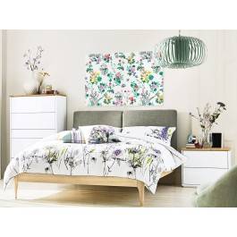 Wiosenny zielnik - nowoczesny obraz na płótnie - 120x80 cm