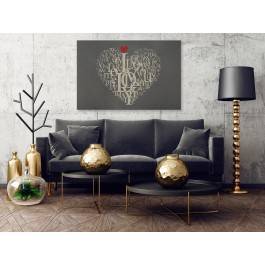 Język miłości - nowoczesny obraz na płótnie - 120x80 cm Język miłości - nowoczesny obraz na płótnie - 120x80 cm