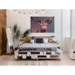 Deer 2.0 - nowoczesny obraz na płótnie - 120x80 cm Deer 2.0 - nowoczesny obraz na płótnie - 120x80 cm