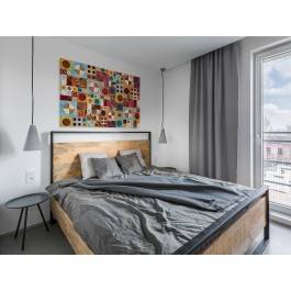 Dwa pi er - nowoczesny obraz na płótnie - 120x80 cm