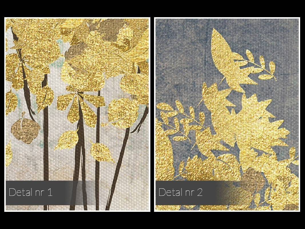 Złote żniwa - nowoczesny obraz na płótnie - 120x80 cm