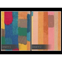 Tęczowa piosenka - nowoczesny obraz na płótnie - 120x80 cm