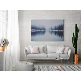 Mglista tafla - fotoobraz do salonu - 120x80 cm