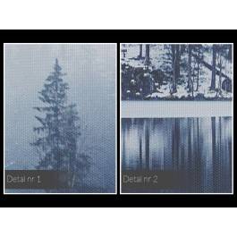 Mglista tafla - fotoobraz do salonu - 120x80 cm