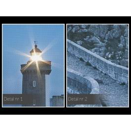Latarnia morska - fotoobraz do sypialni - 120x80 cm