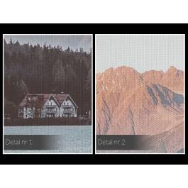 Domek na uboczu - fotografia na płótnie - 120x80 cm