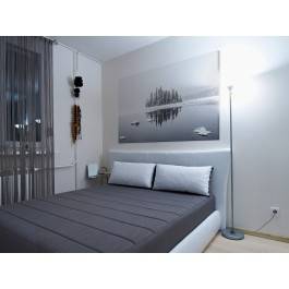 Śnieżna osada - zdjęcie na płótnie - 120x80 cm Śnieżna osada - zdjęcie na płótnie - 120x80 cm