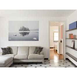 Śnieżna osada - zdjęcie na płótnie - 120x80 cm Śnieżna osada - zdjęcie na płótnie - 120x80 cm