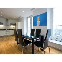 Ananasowe rewolucje - fotoobraz do kuchni - 120x80 cm