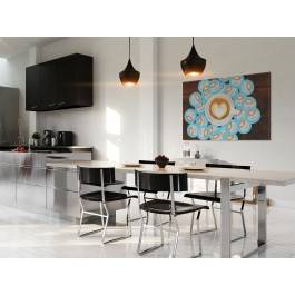 Klub miłośników kawy - fotoobraz do kuchni - 120x80 cm