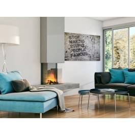 Stop making stupid people famous - fotoobraz do salonu - 120x80 cm