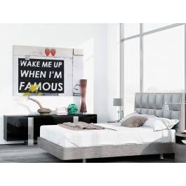 Wake me up when I'm famous - fotoobraz do sypialni - 120x80 cm Wake me up when I'm famous - fotoobraz do sypialni - 120x80 cm