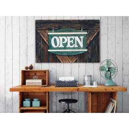 Zajazd pod dębem - fotoobraz na płótnie - 120x80 cm