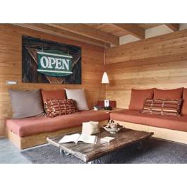 Zajazd pod dębem - fotoobraz na płótnie - 120x80 cm