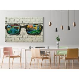 Okulary szczęścia - fotografia na płótnie - 120x80 cm Okulary szczęścia - fotografia na płótnie - 120x80 cm