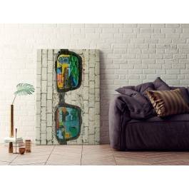Okulary szczęścia - fotografia na płótnie - 120x80 cm Okulary szczęścia - fotografia na płótnie - 120x80 cm