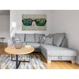 Okulary szczęścia - fotografia na płótnie - 120x80 cm Okulary szczęścia - fotografia na płótnie - 120x80 cm