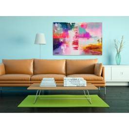 Pastelove przeboje - nowoczesny obraz na płótnie - 120x80 cm