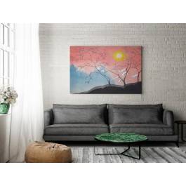 Pożegnanie z Japonią - nowoczesny obraz na płótnie - 120x80 cm Pożegnanie z Japonią - nowoczesny obraz na płótnie - 120x80 cm