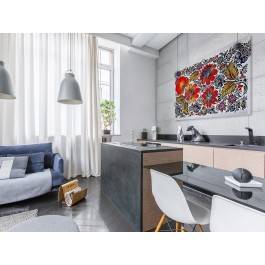 Folklove - nowoczesny obraz na płótnie - 120x80 cm