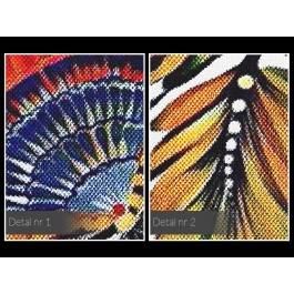 Folklove - nowoczesny obraz na płótnie - 120x80 cm