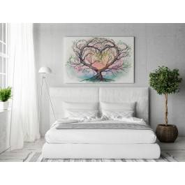 Drzewo miłości - nowoczesny obraz na płótnie - 120x80 cm Drzewo miłości - nowoczesny obraz na płótnie - 120x80 cm