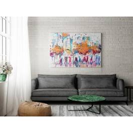 Antropologia codzienności - nowoczesny obraz na płótnie - 120x80 cm