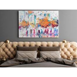 Antropologia codzienności - nowoczesny obraz na płótnie - 120x80 cm