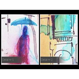 Antropologia codzienności - nowoczesny obraz na płótnie - 120x80 cm