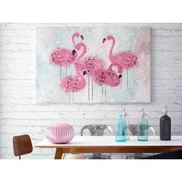 Think pink - nowoczesny obraz na płótnie - 120x80 cm