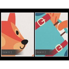 Turystka Basia - nowoczesny obraz na płótnie - 50x70 cm