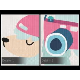 Globtroter Karol - nowoczesny obraz na płótnie - 50x70 cm