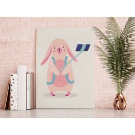 Obozowiczka Kasia - nowoczesny obraz na płótnie - 50x70 cm