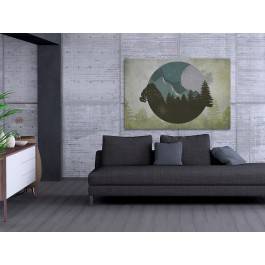 Kropla leśnego tchnienia - nowoczesny obraz na płótnie - 120x80 cm