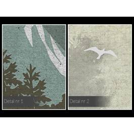 Kropla leśnego tchnienia - nowoczesny obraz na płótnie - 120x80 cm