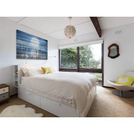 Księżycowy dryf - nowoczesny obraz na płótnie - 120x80 cm