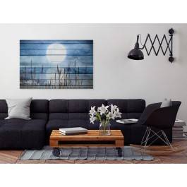 Księżycowy dryf - nowoczesny obraz na płótnie - 120x80 cm