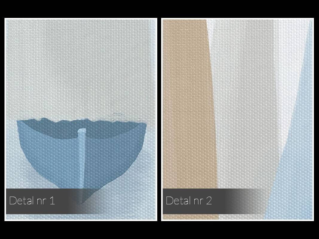Błękitne regaty - nowoczesny obraz na płótnie - 120x80 cm
