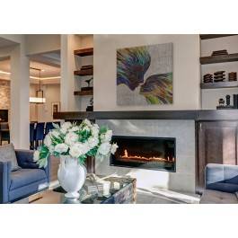 Taniec żywiołów - nowoczesny obraz na płótnie - 80x80 cm