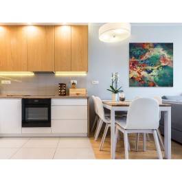 Archipelag marzeń - nowoczesny obraz na płótnie - 80x80 cm